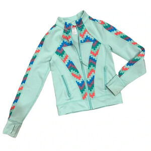 Ivivva Lululemon Colorful Chevron Track Jacket